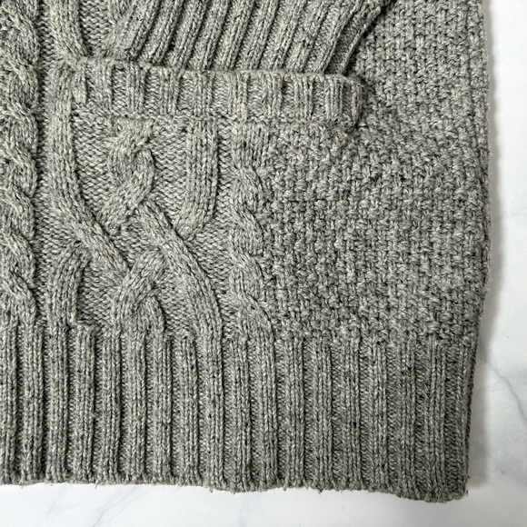 Gap Lambswool Cable Knit Shawl Cardigan - US L - Picture 8 of 14